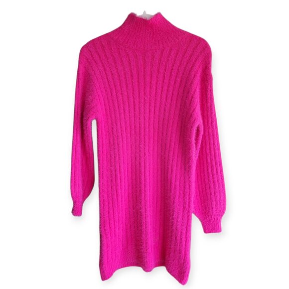 Anthropologie Pink Turtleneck Sweaterdress XXS NWT - Picture 4 of 12
